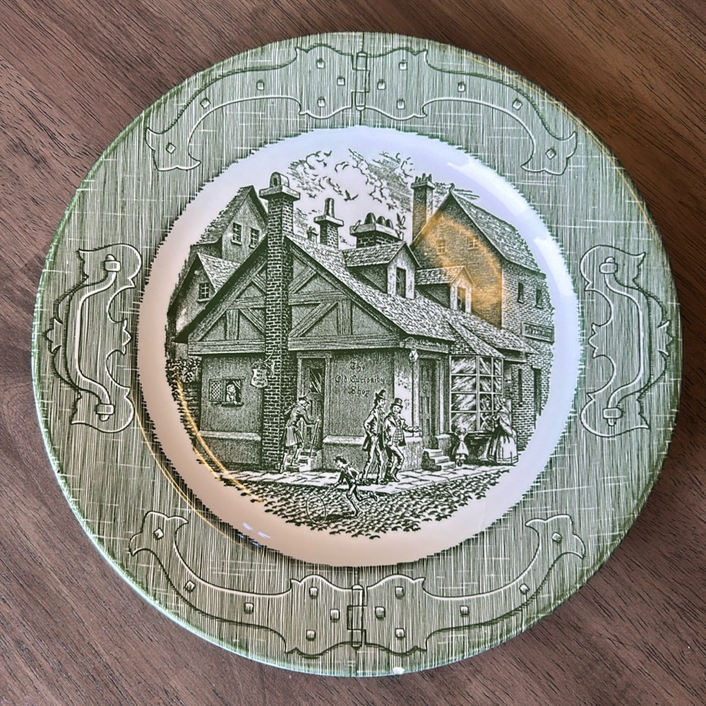 Vintage Curiosity Shop Plate
